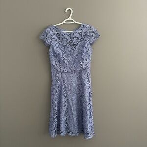 Marina Size 8 Blue Lace Dress